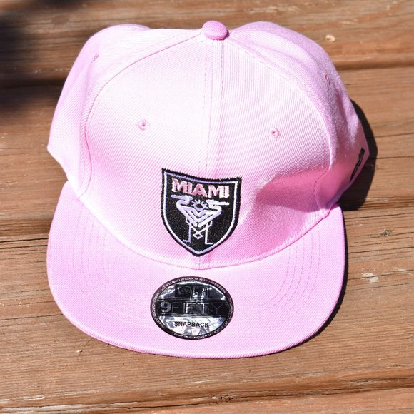 New!! Pink Inter Miami FC MLS Home Soccer Football Hat Adult Men's Snap Back - Picture 1 of 2